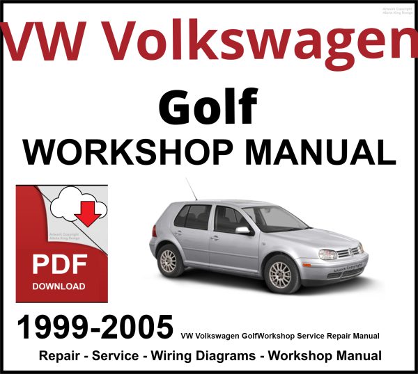 VW Volkswagen Golf 1999-2005 Workshop and Service Manual PDF