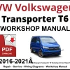 VW Volkswagen Transporter T6 Workshop and Service Manual 2016-2021