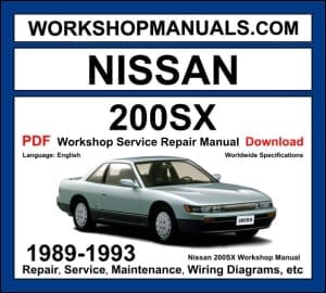 Nissan 200SX 1989-1993 Workshop Manual Download PDF