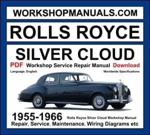 Rolls Royce Silver Cloud Workshop Manual 1955-1966 with 6.2L V8 repair and wiring diagrams PDF
