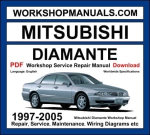 Mitsubishi Diamante Workshop Manual 1997-2005 with 6G72 and 6G74 V6 repair and wiring diagrams PDF