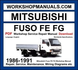 Mitsubishi Fuso FE FG 1986-1991 Workshop Manual Download PDF