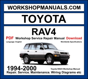 Toyota RAV4 Workshop Manual 1994-2000 with 3S-FE engine repair and wiring diagrams PDF