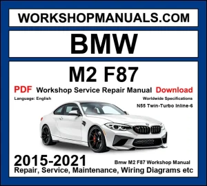 BMW M2 F87 Workshop Manual 2015-2021 PDF