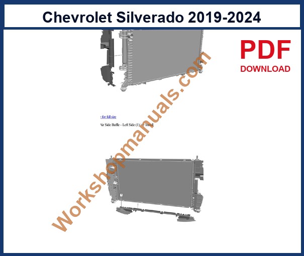 Preview sample page from the Chevrolet Silverado factory service manual