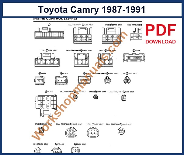Preview sample page from the Toyota Camry factory service manual