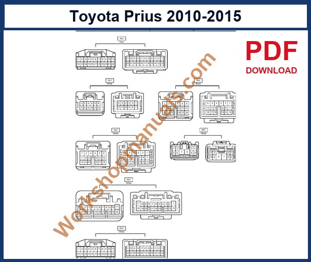 Preview sample page from the Toyota Prius factory service manual
