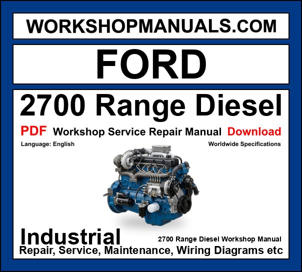 Ford 2700 Range Diesel Engine Workshop Service Repair Manual PDF cover