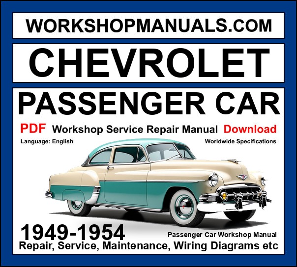 Chevrolet Passenger Car Workshop Repair and Service Manual Download 1949-1954 PDF cover