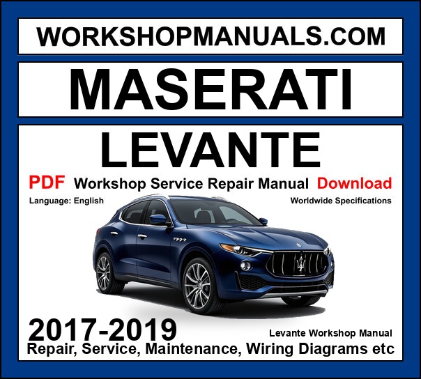 Maserati Levante M161 workshop repair manual PDF 2017-2019 cover