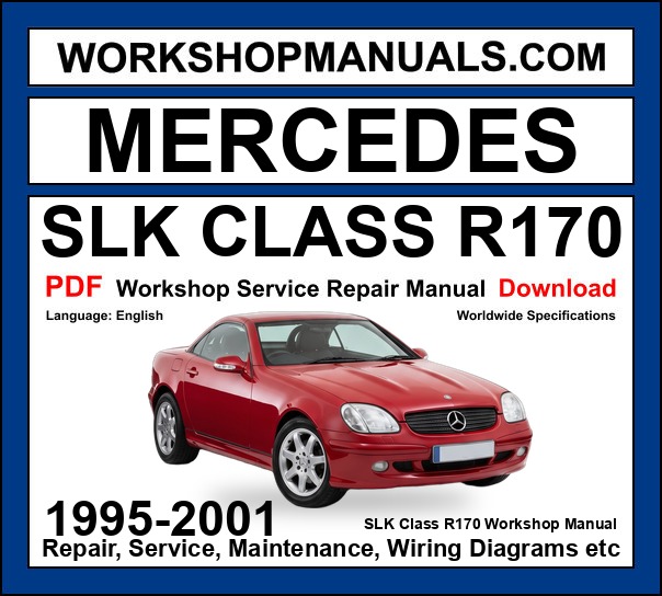 Mercedes SLK Class R170 Workshop Repair and Service Manual PDF 1995-2001 cover